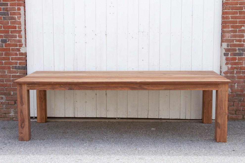 Large Reclaimed Teak Parson Dining Table