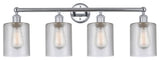Edison Cobbleskill 32" Bath Vanity Light, Polished Chrome, Clear Shade