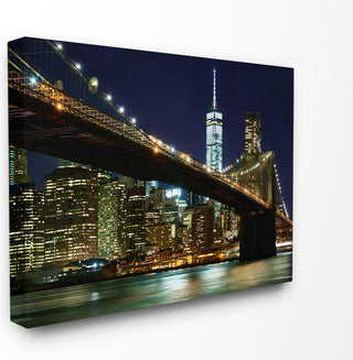 New York At Night Canvas, 16"x1.5"x20"