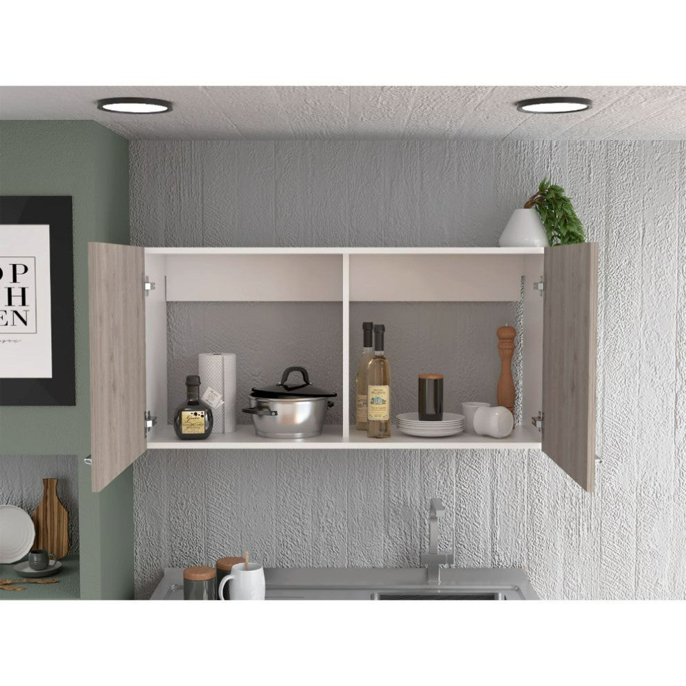 Wall Cabinet Toran, Kitchen, White / Light Gray