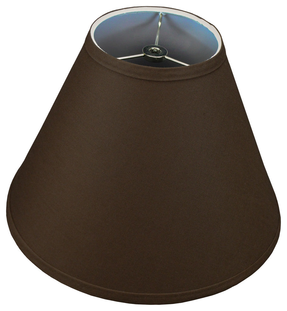 Fenchel Shades, 5"x12"x9" Spider Attachment Empire Lamp Shade, Linen Coffee