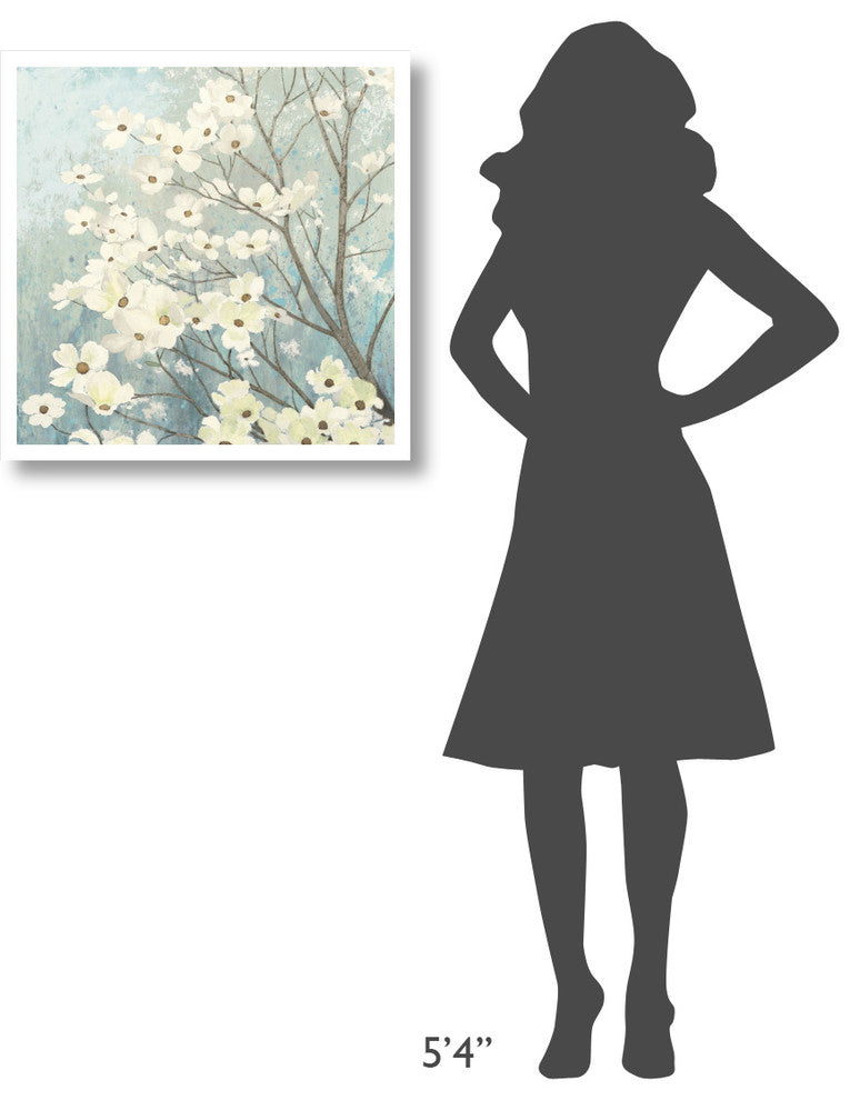 "Dogwood Blossoms I" Digital Paper Print by James Wiens, 26"x26"