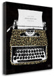 "Analog Jungle Typewriter" By Michael Mullan, Giclee on Gallery Wrap Canvas