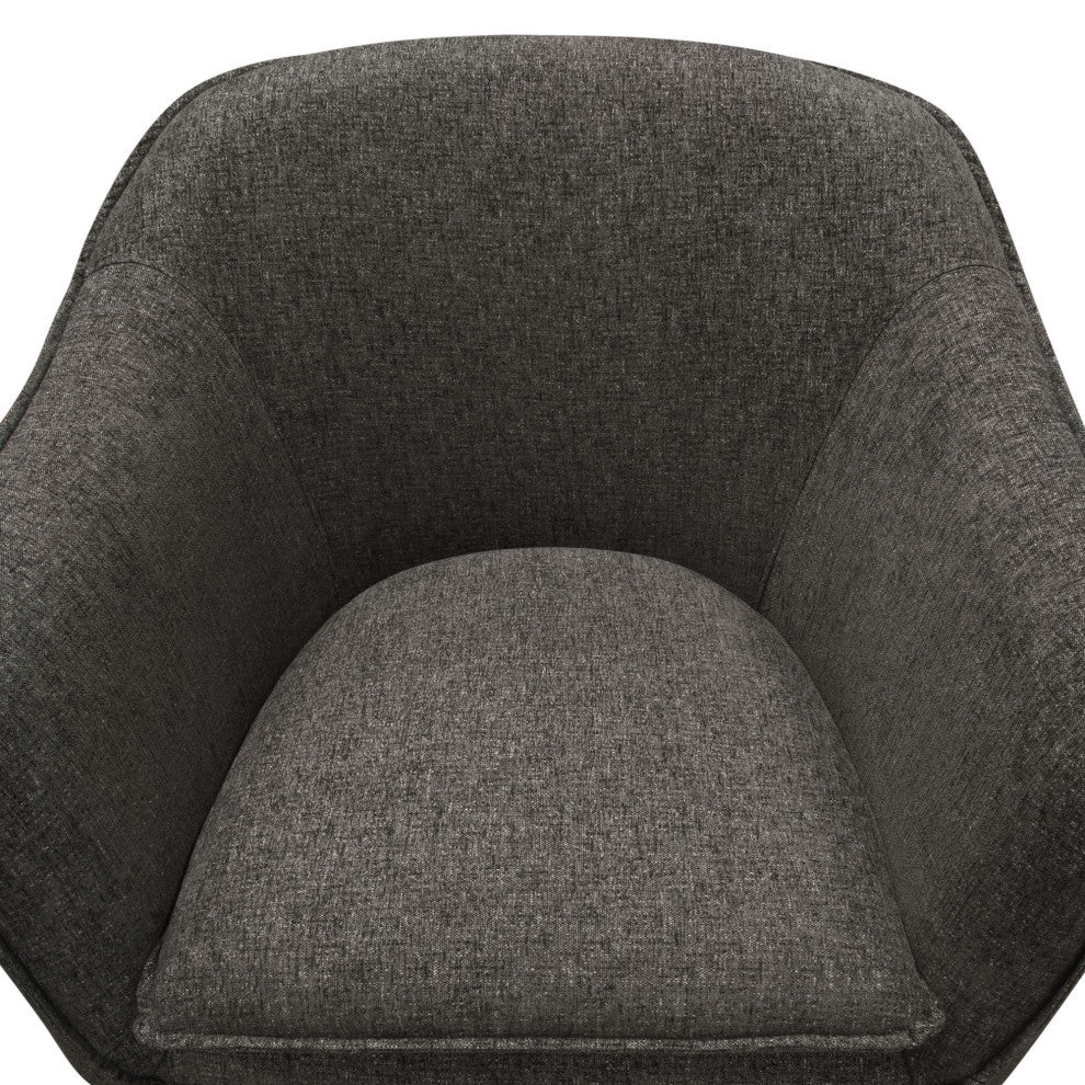 Status Accent Chair, Grey Fabric With Metal Leg by Diamond Sofa