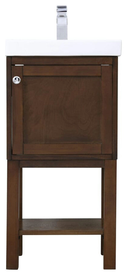 Elegant VF2518AC 18" Single Bathroom Vanity Set, Antique Coffee