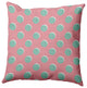 Polka Dots Decorative Throw Pillow, Pink Icing, 16"x16"