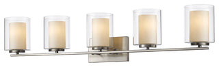 Willow 5 Light Vanity, Brushed Nickel