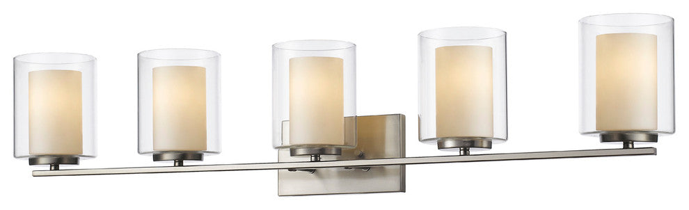 Willow 5 Light Vanity, Brushed Nickel