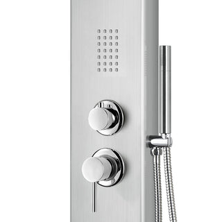 AquaNiche ShowerSpa Panel, 2.5 GPM, Brushed Stainless Steel