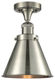 Appalachian 1-Light Semi-Flush Mount, Brushed Satin Nickel, Brushed Satin Nickel