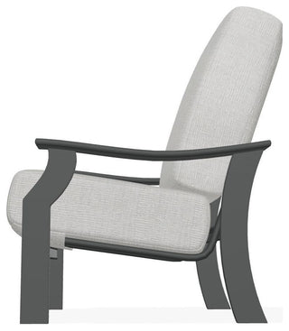 St. Catherine Deep Seat Outdoor Armchair, Grasscloth Cloud/Graphite