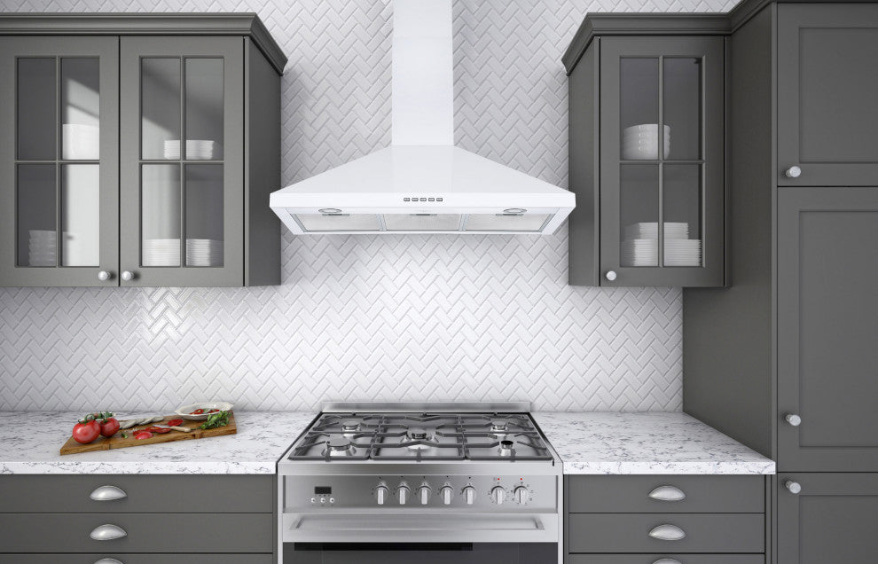 36" Convertible Wall Mount Pyramid Range Hood