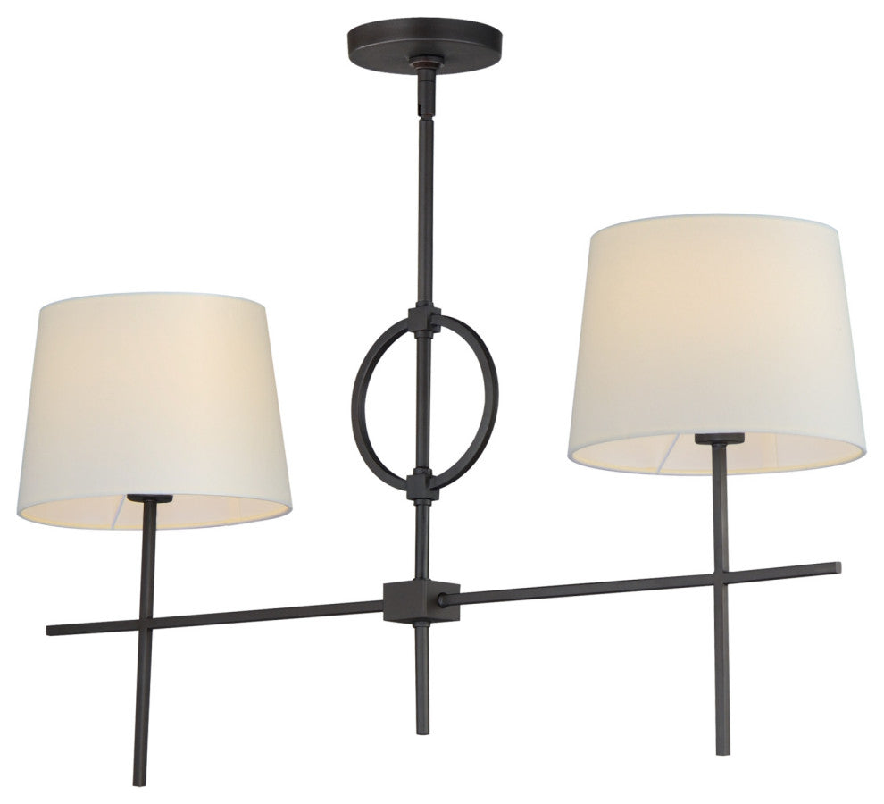 Maxim 27722OF Paoli 2 Light 36"W Linear Pendant - Charcoal Bronze