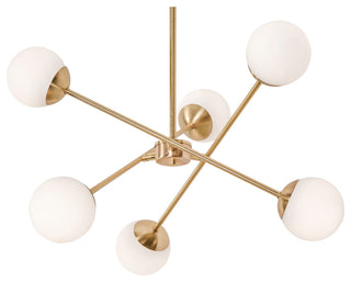 Pearl 24'' LED Pendant, Satin Brass