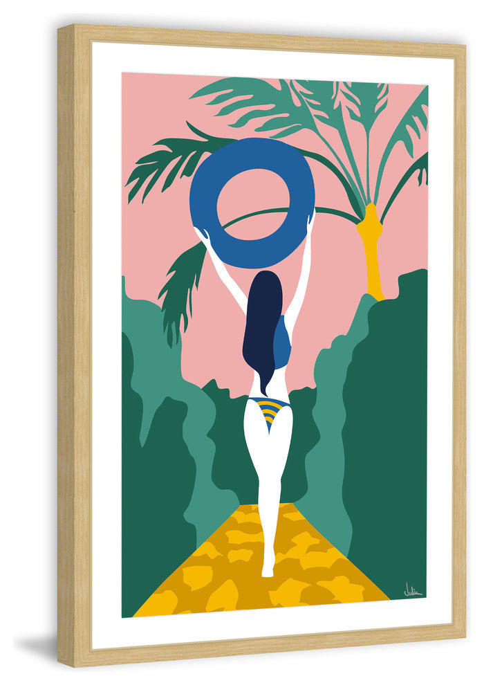 "Welcome Summer" Framed Painting Print, 24"x36"