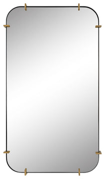 Uttermost UT-9888 Mirror from the Pali collection, Black Iron