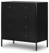 Soto 5 Drawer Dresser, Black