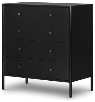 Soto 5 Drawer Dresser, Black
