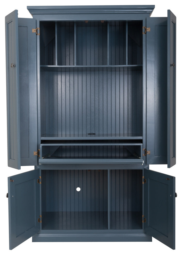 Eagle Furniture Coastal Computer Armoire Work Station, Burnt Cinnamon