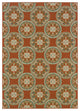 Oriental Weavers Montego Orange/Ivory Floral Indoor/Outdoor Rug 6'7"X9'6"
