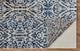 Weave & Wander Carini Scroll Print Textured Rug, Blue, 8'9" Round