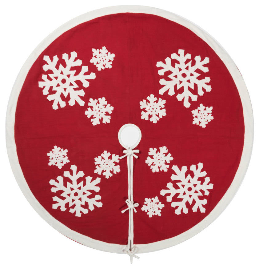 Vickerman Felt Flakes, 60", Tree Skirt