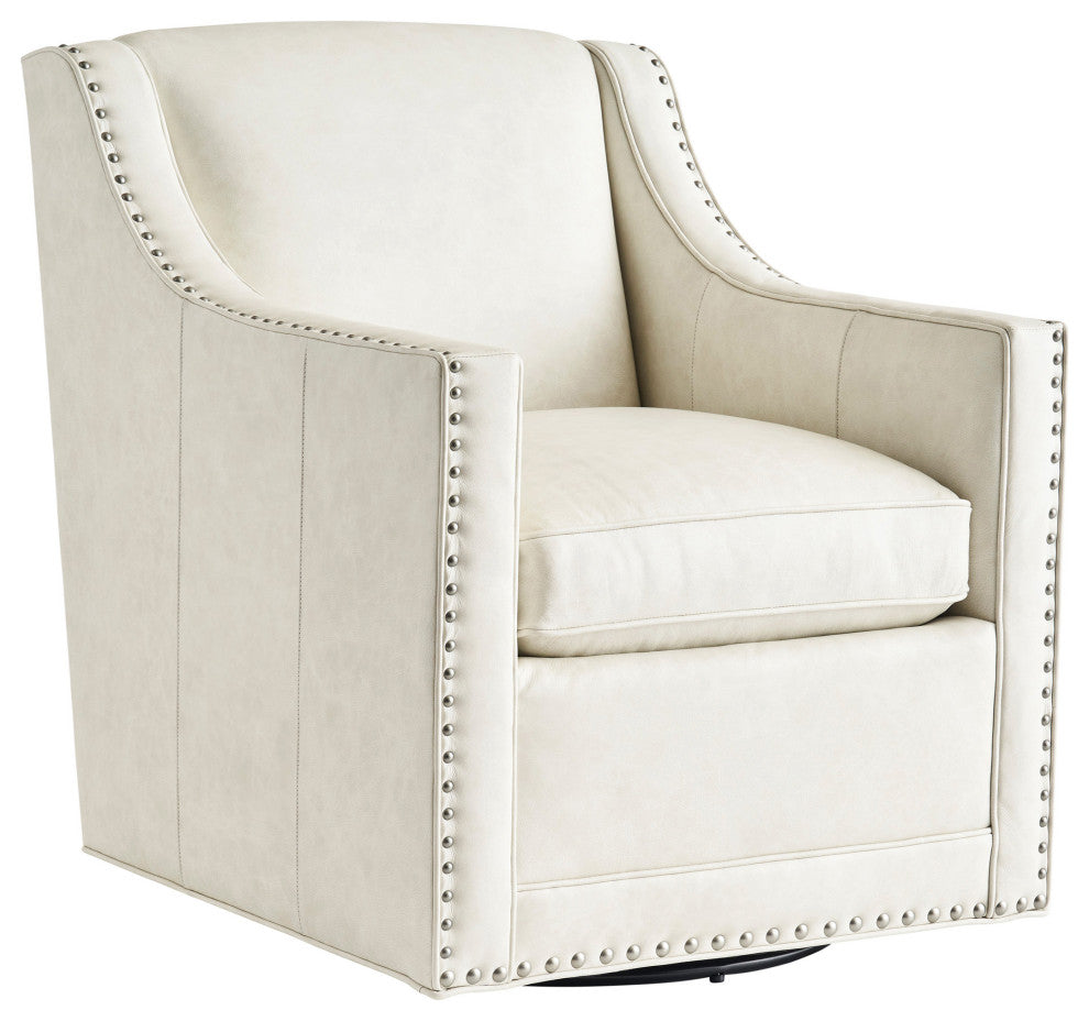 Barrier Leather Swivel Chair