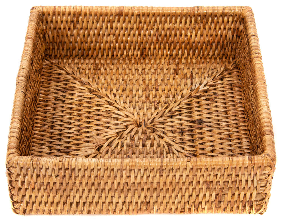 Artifacts Rattan™ Luncheon Napkin Holder, Honey Brown