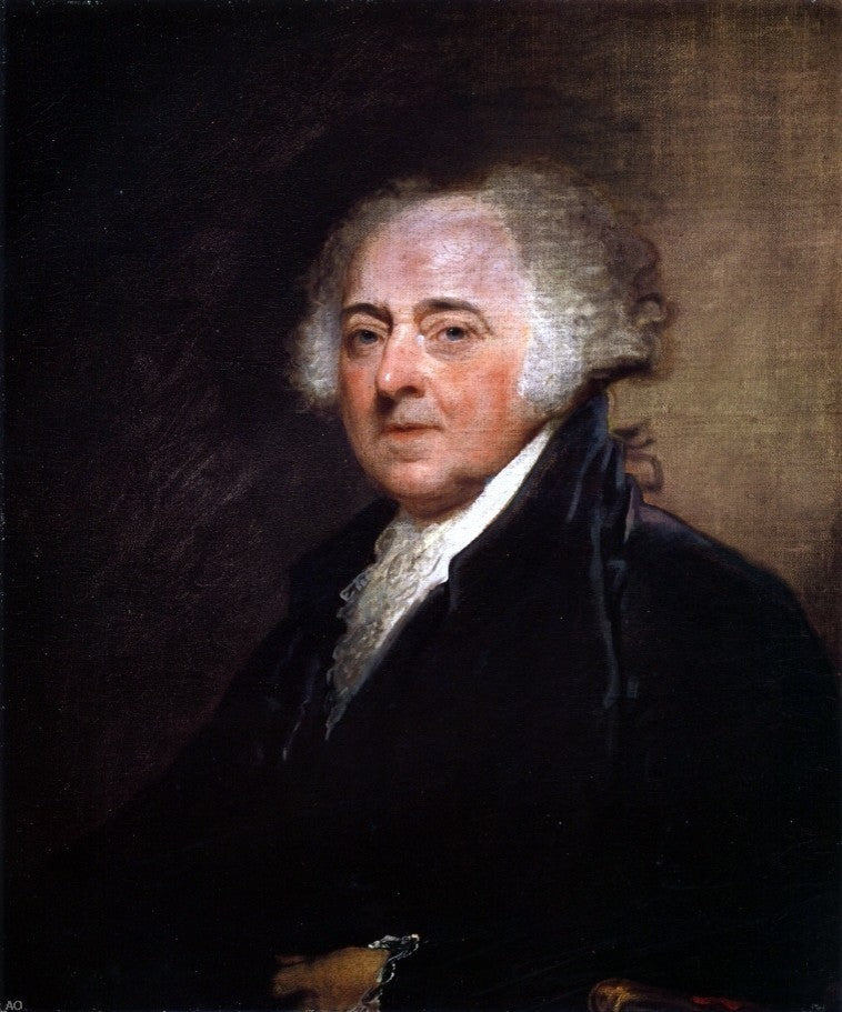 Gilbert Stuart John Adams, Gallery Wrapped Canvas Print, 20"x25"