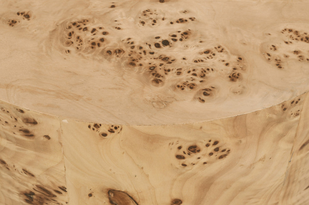Burl Natural Ash End Table