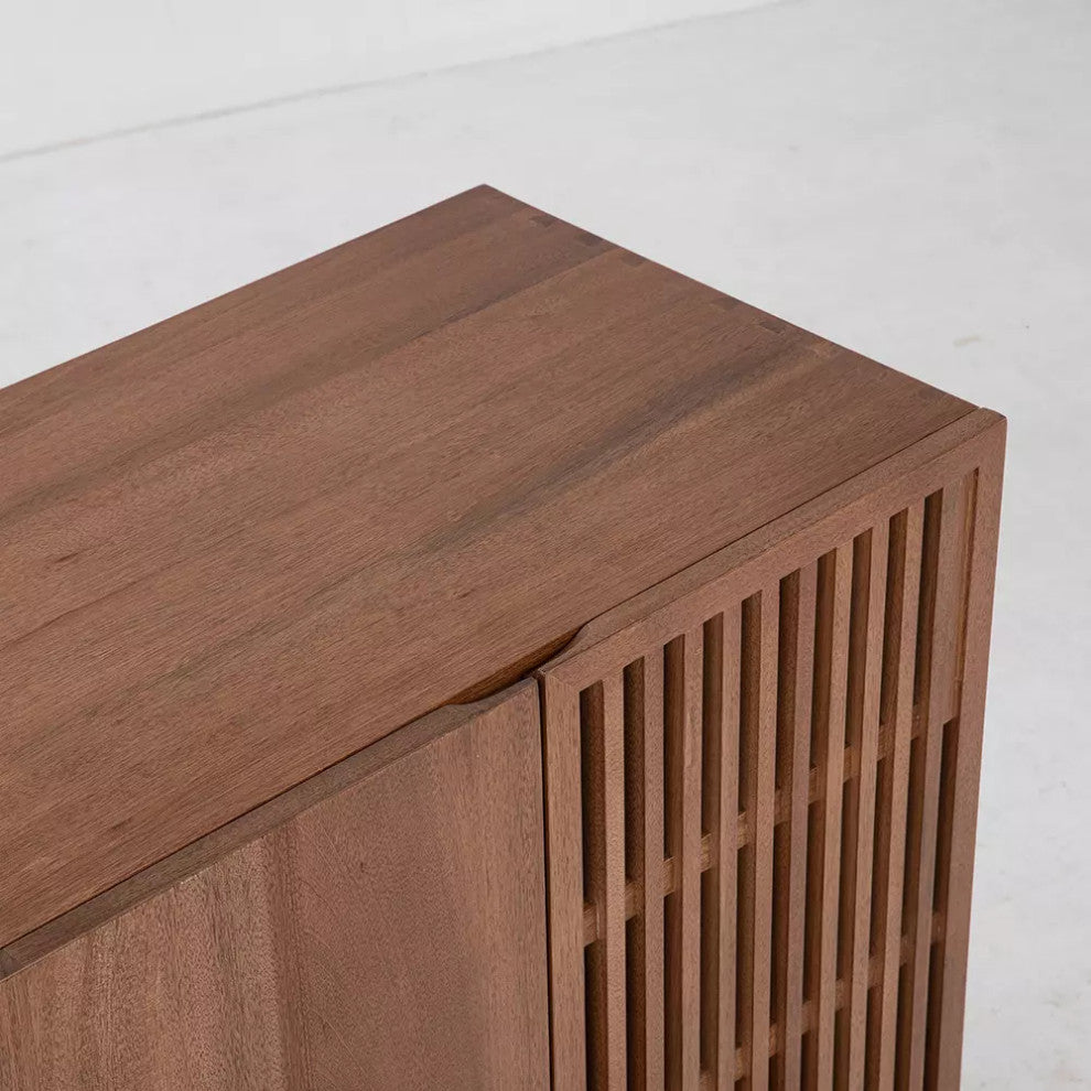 Zither 80" Sideboard, Pumpernickel