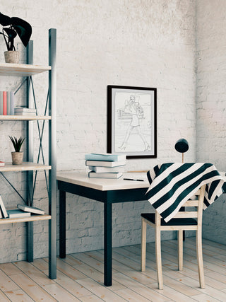 "Boots on Point" Framed Painting Print, 8"x12"