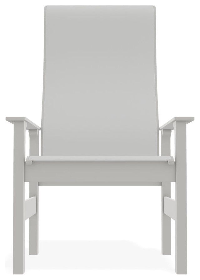 Leeward Sling Outdoor Supreme Armchair, White/Snow