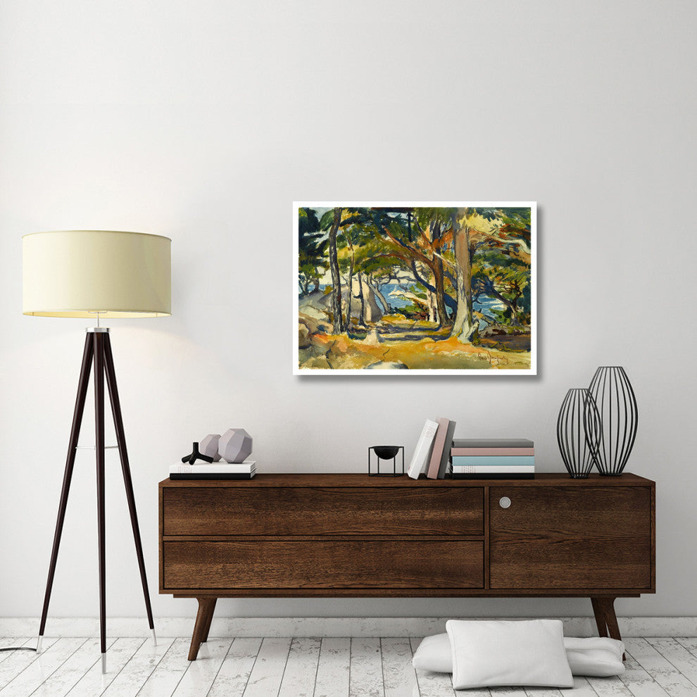 "Cedar Grove by the Sea, ca. 1916" Paper Print by Paul Dougherty, 42"x30"