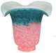 Meyda lighting 16731 5.5"W Fluted Pink and Teal Shade