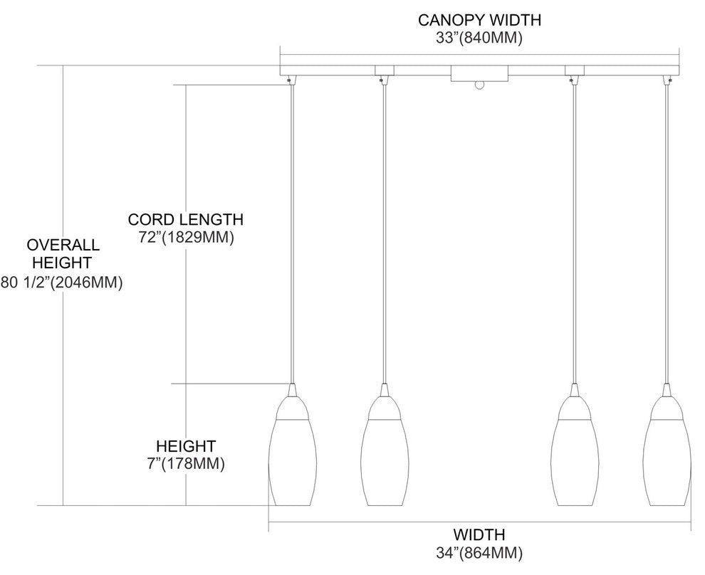ELK Lighting Milan 6-Light Pendant - 110-6YW
