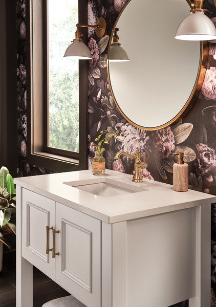 Delta Cassidy Single Handle Bathroom Faucet, Champagne Bronze