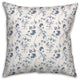 Blue Floral Pattern 18"x18" Spun Poly Pillow