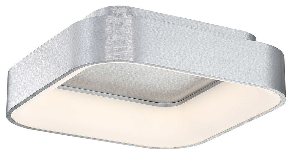 Tetris 18" LED Flush Mount 3000K, Brushed Aluminum