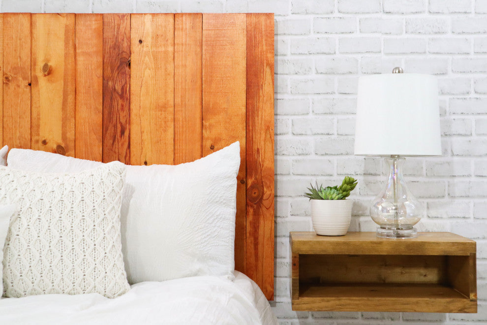 Handcrafted Headboard, Hanger Style, Monarch Orange, California King