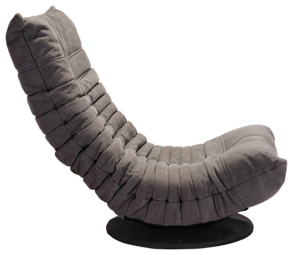 Down Low Swivel Chair Gray