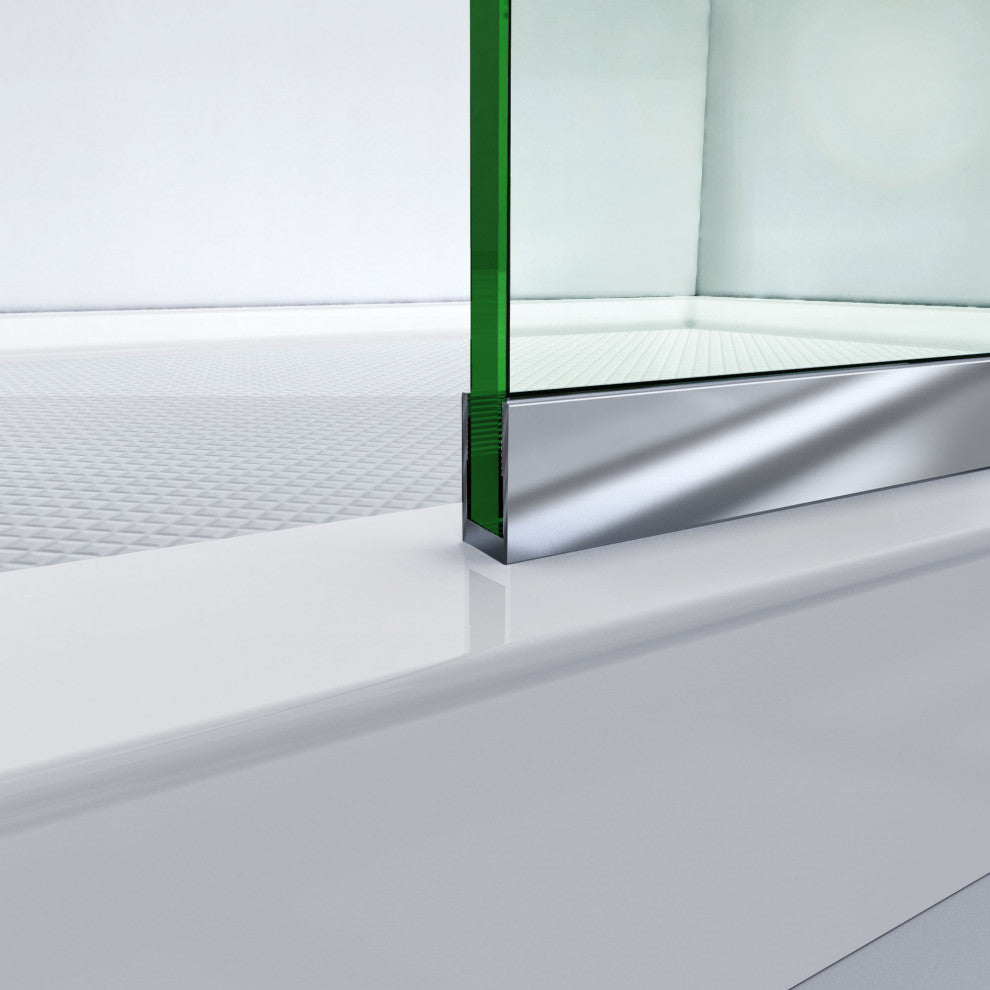 Linea 30"x72" Open Entry Design, Frameless Shower Door, Oil Rubbed Bronze