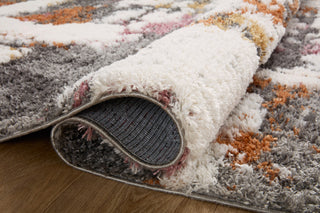 Loloi Levitt Shag Grey / Multi 2'-7" x 12'-0" Runner Rug