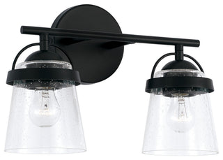 Capital Lighting 147021-534 Madison 2 Light 14"W Bathroom Vanity - Matte Black
