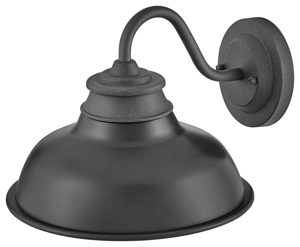 Hinkley Wallace Small Gooseneck Barn Light, Aged Zinc