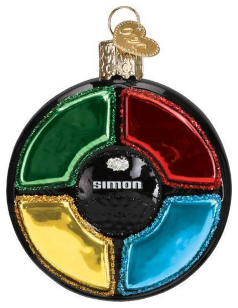Old World Christmas Simon Glass Watch Remember Repeat 44173