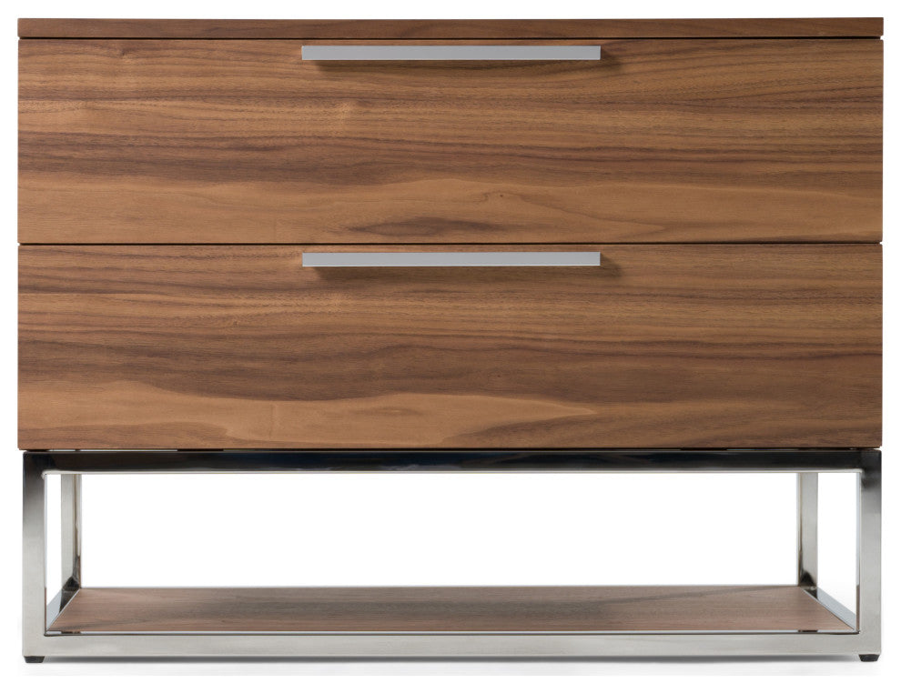Modrest Helenora Modern Walnut Nightstand