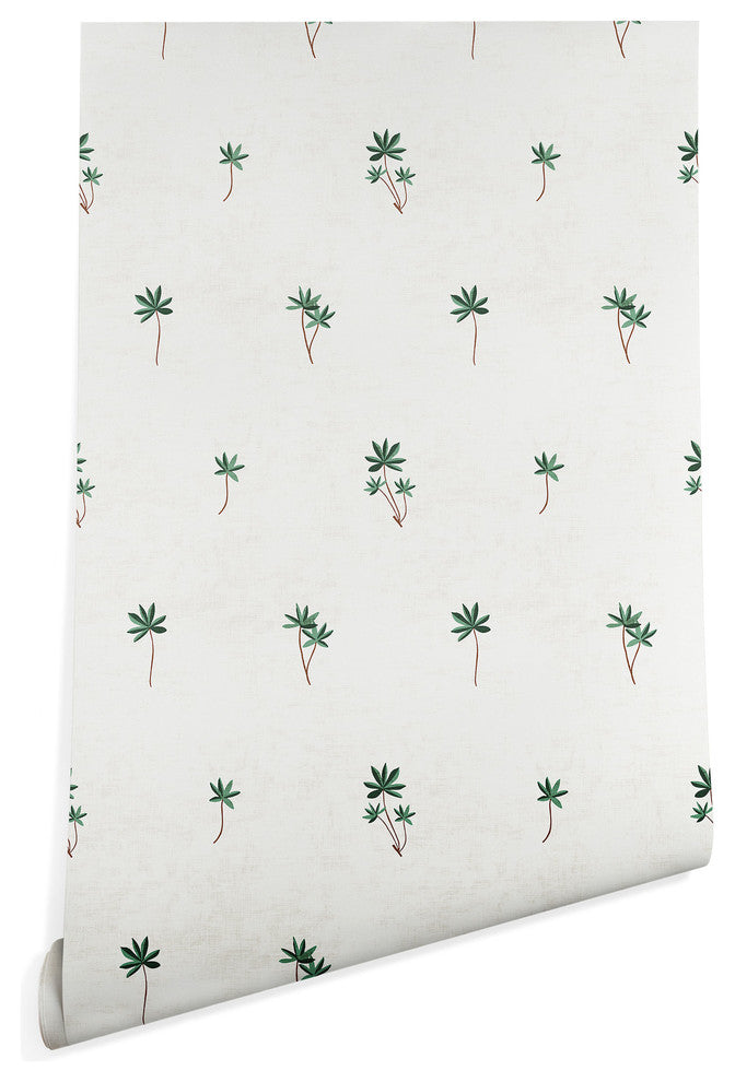 Deny Designs Holli Zollinger Palma Wallpaper, White, 2'x8'