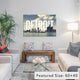 "Detroit" Print by 5by5collective, 40"x26"x1.5"