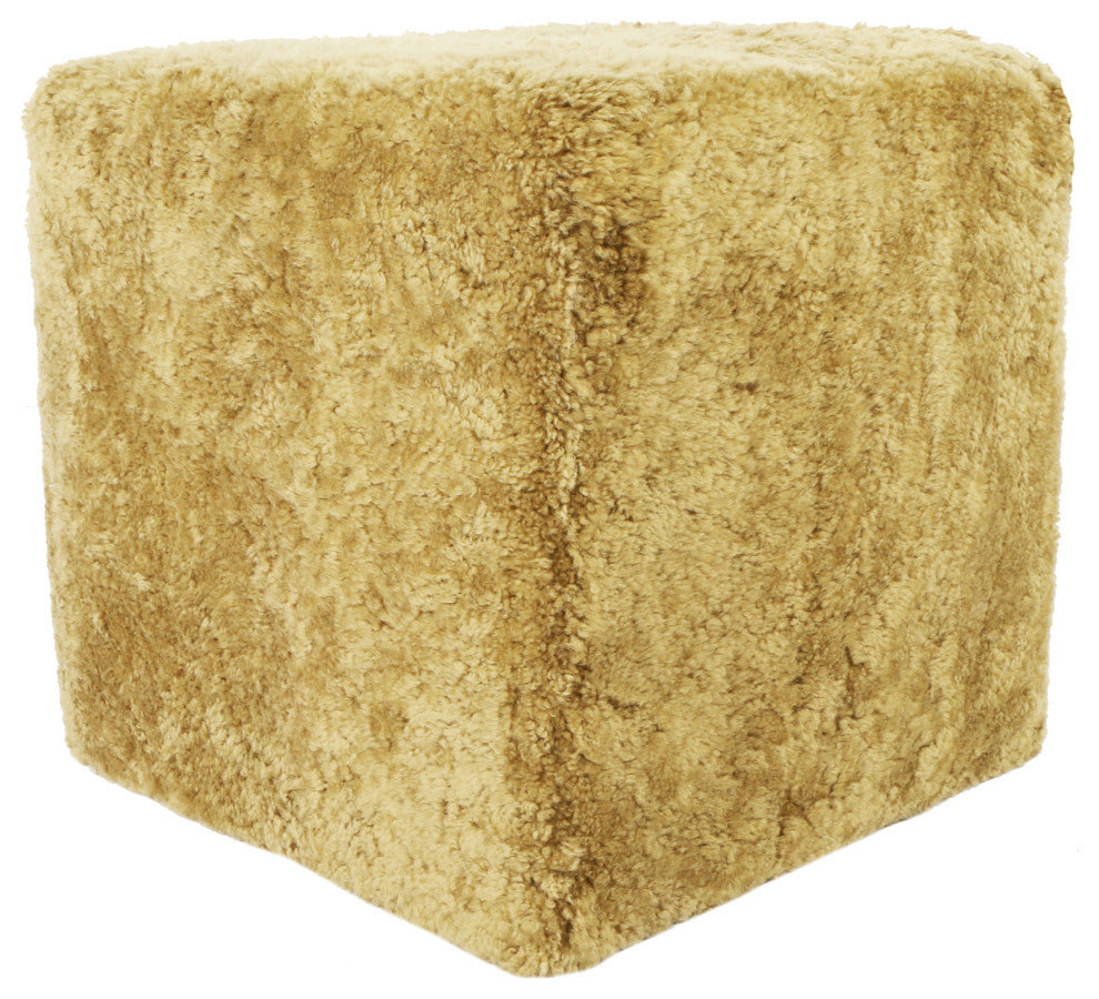 Discontinued Shepherd Wool Stool Chartreuse - Yellow
